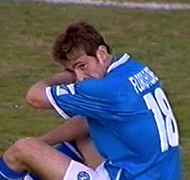 Antonio Foro Flores con la maglia del Napoli nel lontano 2003